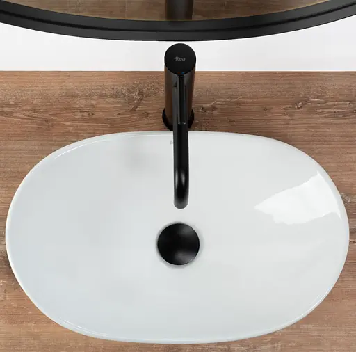 Умивальник Rea Royal Mini white накладний білий REA-U6507, Білий - фото 3