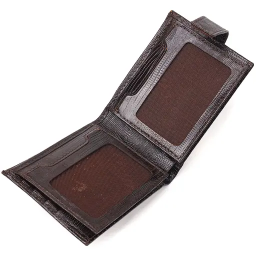 Мужской кожаный кошелек Canpellini 11х8.3х1 см acs0025057 - фото 4