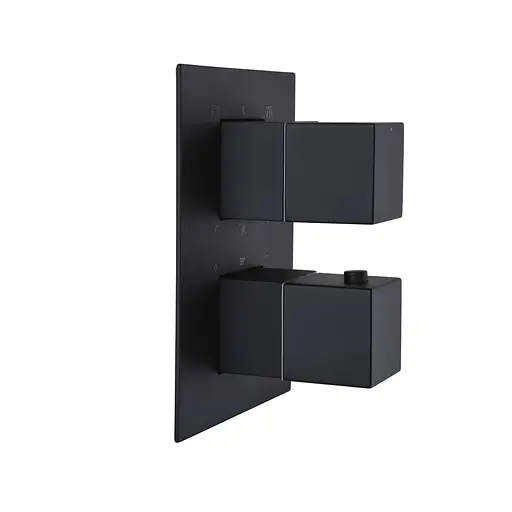 Душова система прихованого монтажу Topaz Odiss To 08117-L03-BLTermostat Smart box, Чорний матовий - фото 5