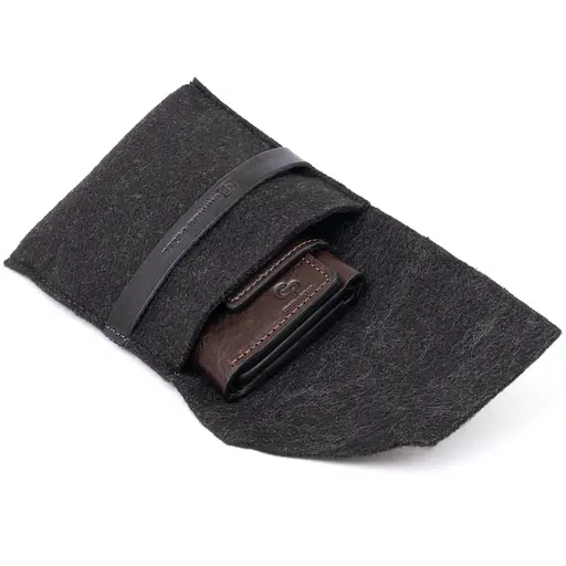 Мужской кожаный кошелек Grande Pelle 7.5х10х2.5 см acs0015039 - фото 6