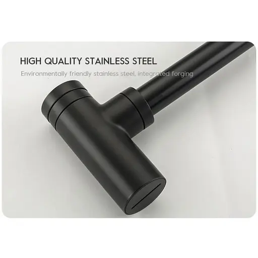 Напівсифон для умивальника Frap F82-7 під донний клапан, латунь, чорний, Чорний матовий - фото 3