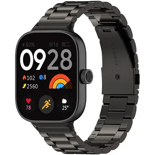 Ремінець DK CDK для Xiaomi Redmi Watch 4 Metal Fitlink Steel Band (017764) (black) - фото 3