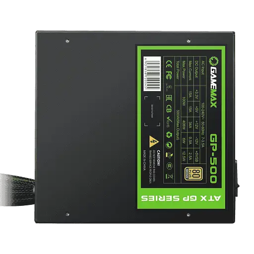 Блок питания GameMax GP-500 500W 80+ Bronze Black (GP-500) - фото 6