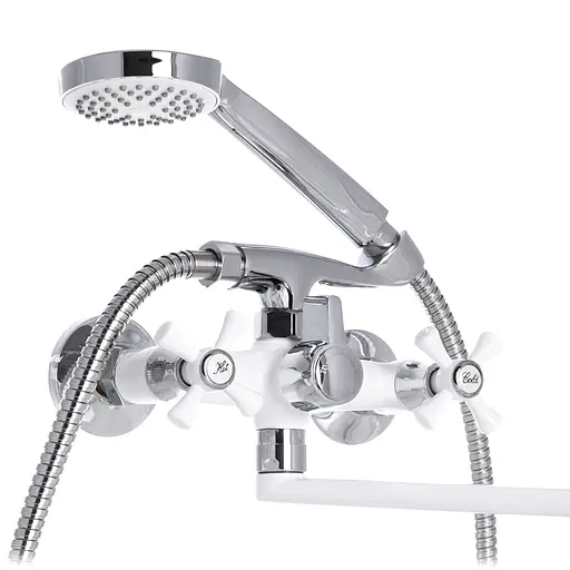 Змішувач для ванни Mixxus Omega 140 white MI2768 Білий матовий - фото 3