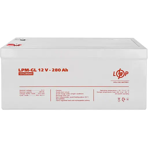Акумуляторна батарея LogicPower 12V 280AH (LPM-GL 12 - 280 AH) GEL