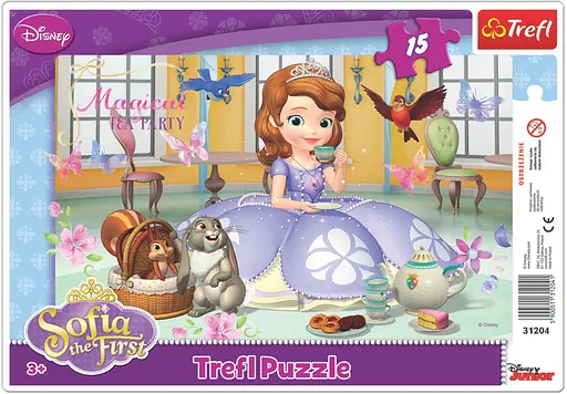 Набір Пазли - (15 елм. Рамкою) - "Сніданок Софіїі" / Дісней: Софія прекрасна - фото 1
