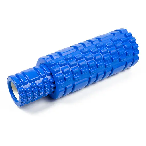 Масажний ролик EasyFit набір Grid Roller Double 33 см Синій (EF-7737s-3) - фото 1