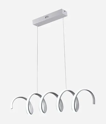 Люстра подвесная светодиодная Sirius LCD3055 WT белая - фото 3