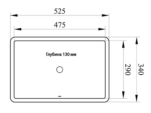 Умивальник Newarc Hilton 52x40 білий 2024W NEW, Білий - фото 3