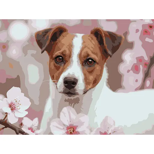 Картина по номерам Strateg Миловидный пес 30х40 см (SS-1309) - фото 1