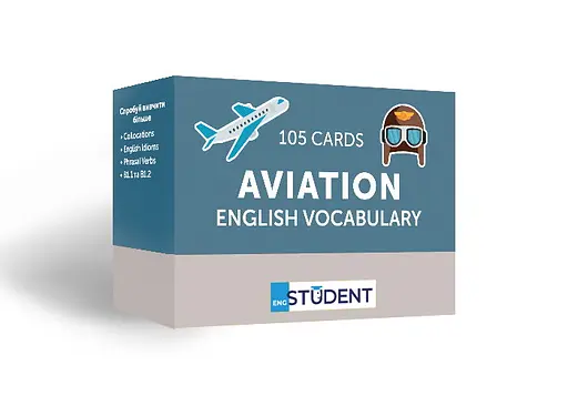 Настільна гра English Student Картки для вивчення английскої мови English Student Aviation English Vocabulary (укр.) (591225966)