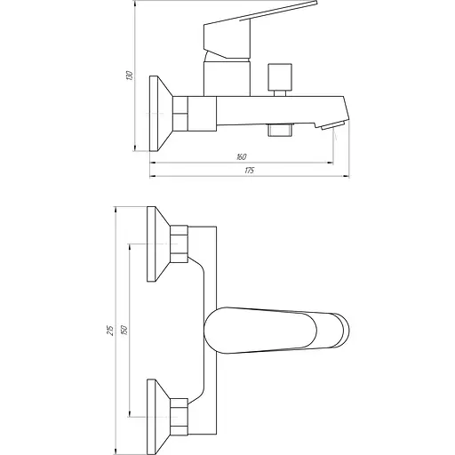 Змішувач для ванни TOPAZ ZARA TZ 13101-H37 - фото 3