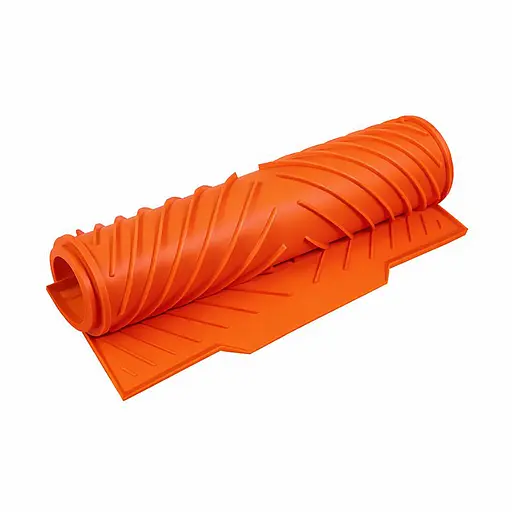 Силіконовий килимок для сушіння посуду зі зливом підставка-килимок для мокрого посуду 42х33 см Жовтогарячий Помаранчевий 88194 - фото 4