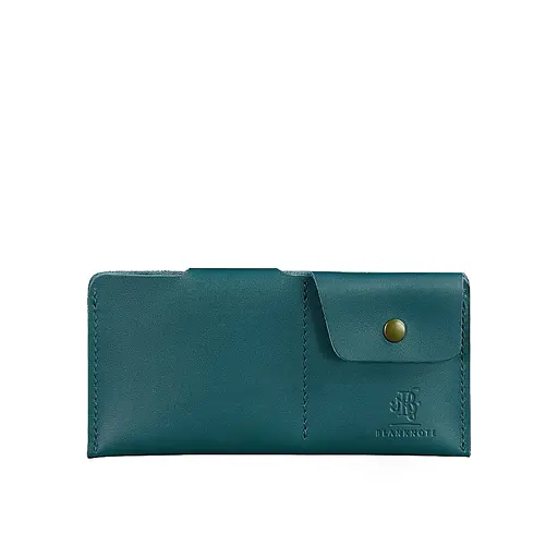 Кожаный портмоне-купюрник 8.0 зеленый - фото 6