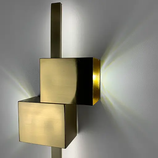 Настенный латунный светильник Сomfort в 3-х размерах Line F длина 100 см Арт. WM23 AB - фото 3