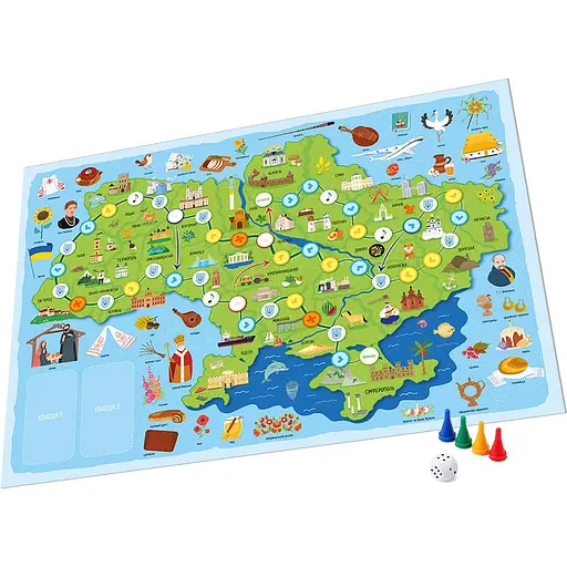 Настільна гра Zirka Моя Україна 160019 планшетки для збирання гербів - фото 2