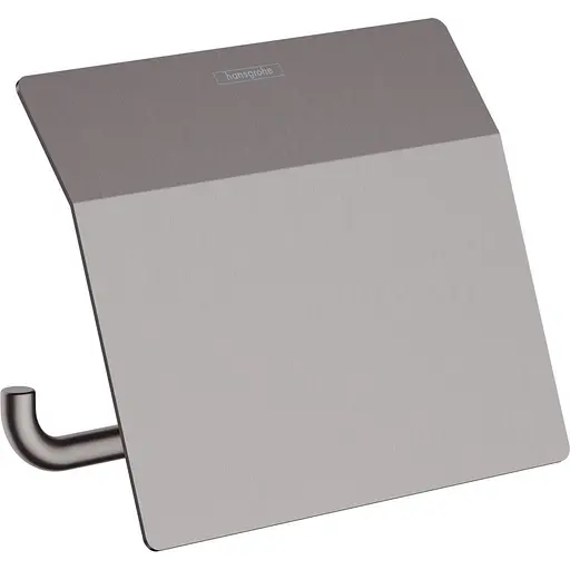 Держатель туалетной бумаги Hansgrohe AddStoris закрытый Brushed Black 41753340 Шлифованный черный хром - фото 1