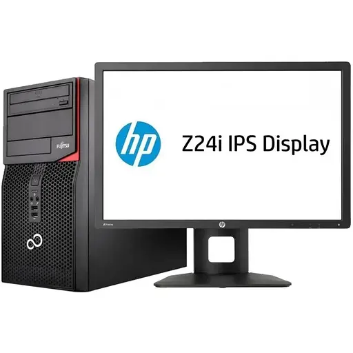 Комплект Комп'ютер Fujitsu Esprimo P520 E85+ MT (i5-4570/8/120SSD/500) + Монітор 24" HP Z24i Б/В - фото 1