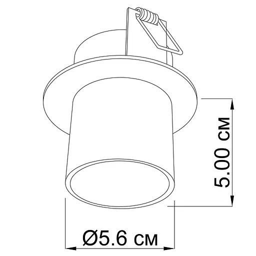 Врізний точковий світильник Imperium Light Vardo 21015.01.05 - фото 2