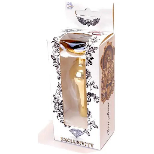 Анальна пробка Boss Of Toys Boss Series - Jewellery Gold Butt Plug Black, BS6400065, Золотий / Чорний - фото 8