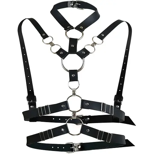 Сексуальна портупея жіноча Art of Sex - Roxi, розмір XS-2XL, колір чорний