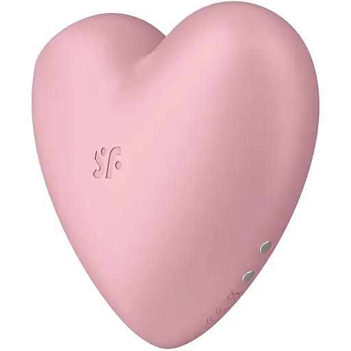 Вакуумний стимулятор-серце з вібрацією Satisfyer Cutie Heart Light Red - фото 5