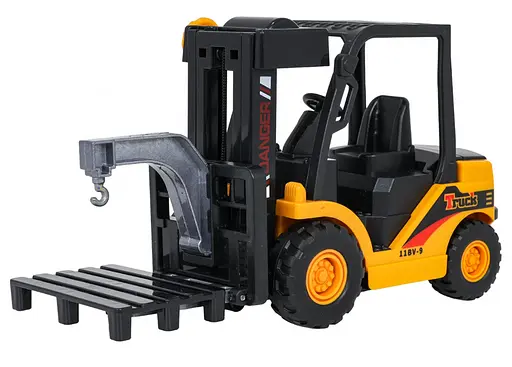 Погрузчик вилочный 1:55 с паллетой и фрикционным приводом Ramiz - фото 2