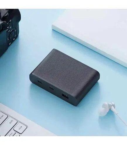 Зарядний пристрій ZMI 65W 3 порти 2C + 1 A з кабелем Type-C 1m чорний - фото 5