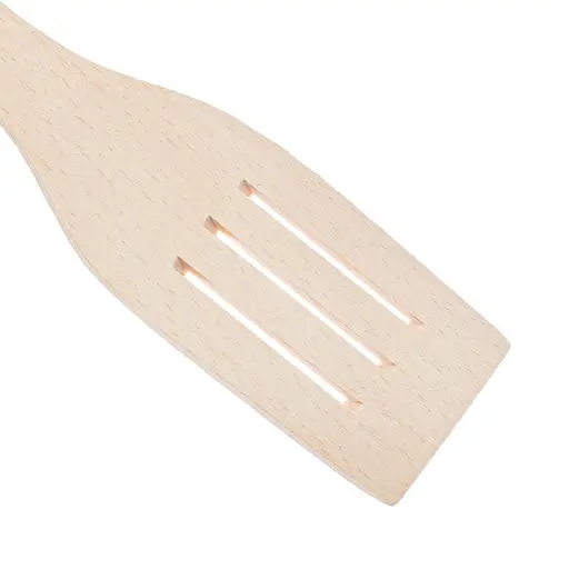 Кухонная лопатка деревянная с тремя прорезями 28 см, Woodly 86770 - фото 4