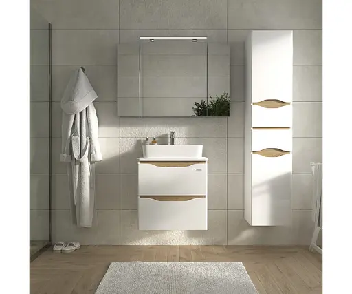 Тумба підвісна Sanwerk Ліга Air 60 мессина з Топ панеллю та умивальником Rapid 50x35 (MV0000906) - фото 6