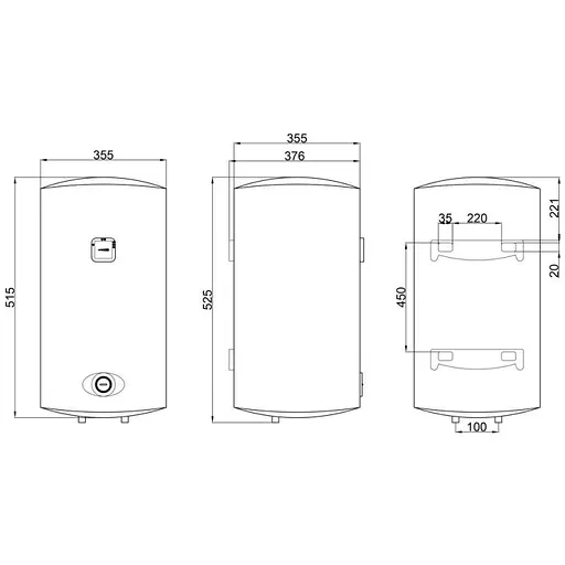 Водонагрівач електричний Thermo Alliance, 1500 Вт, мокрий ТЕН, 30 л універсальний, циліндричний, білий (D30VH15Q1) - фото 4