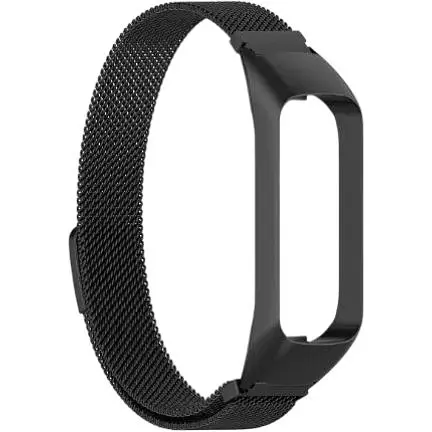 Ремешок-бампер DK для Samsung Galaxy Fit2 (R220) Metal Milanese Loop Magnetic (black)