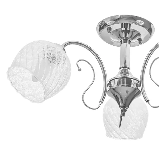 Люстра стельова Brille в спальню E27 60W CH (LK-567C/3) - фото 3