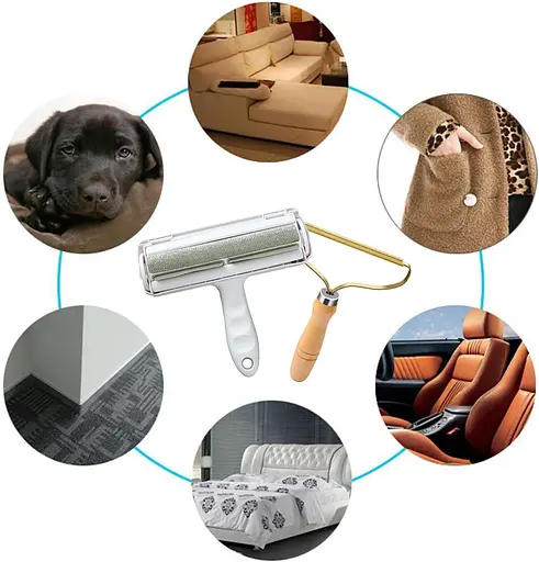 Ролик для видалення шерсті хатніх тварин для дивана меблів - фото 2