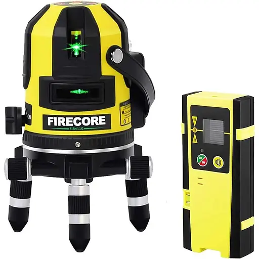 Самовирівнюючий лазер Firecore FIR411 з поперечною лінією на 360 градусів зелений