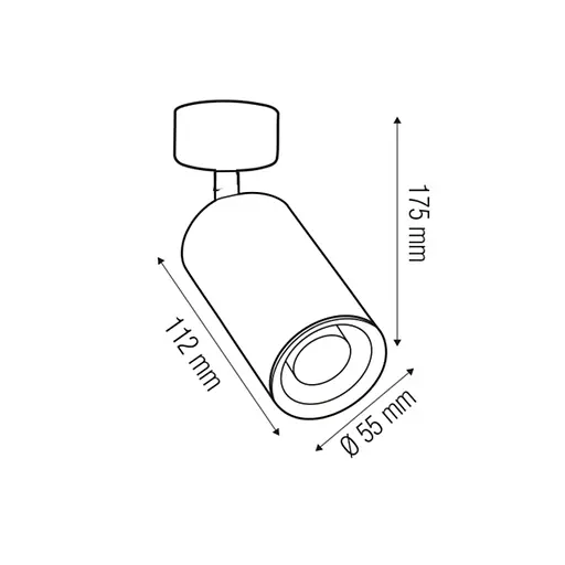 Светильник направляющий спот VERONA черный - фото 2