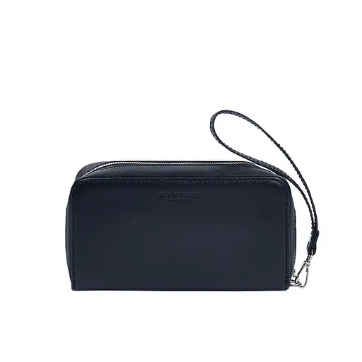 Кожаный клатч-купюрник 4.0 синий краст - фото 8