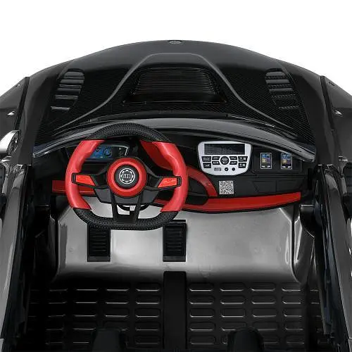 Електромобіль дитячий Bambi M 5820EBLRS-11 24V MP3 USB TF Bluetooth EVA шкіра музика світло сірий - фото 8