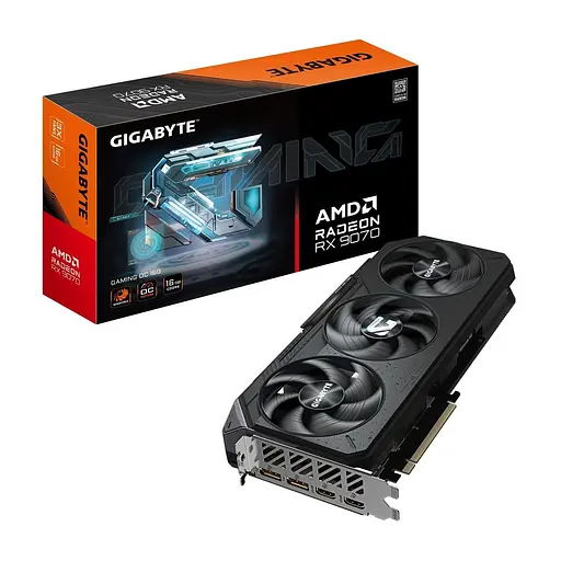 Відеокарта AMD Radeon RX 9070 16GB GDDR6 Gaming OC Gigabyte (GV-R9070GAMING OC-16GD) - фото 1