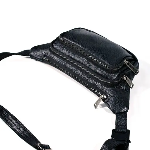 Кожаная мужская сумка на пояс TARWA 14х29х5 см sum0025938 - фото 5