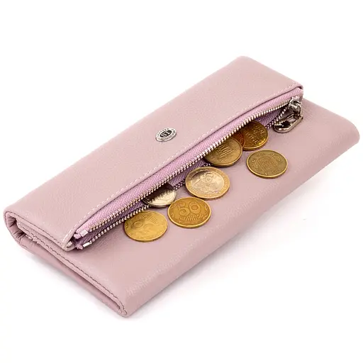 Женский кожаный кошелек-клатч ST Leather 18.5х9.8х2 см acs0015820 - фото 3