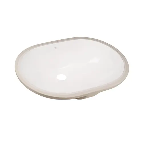 Умивальник Qtap Stork врізний овальний 560x395x195 мм White + донний клапан PU02O, Білий - фото 4