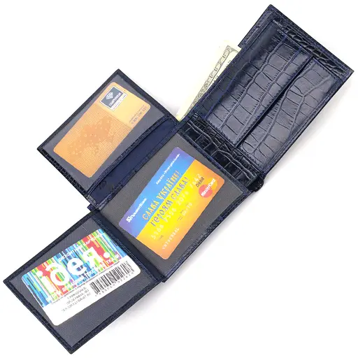 Чоловічий шкіряний гаманець Canpellini 12х9.6х2 см acs0025593 - фото 3