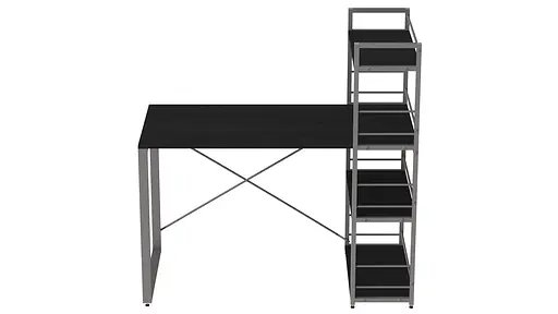 Письменный стол Ferrum-decor Серии Конект с этажеркой 75x120x60 серый ДСП Сосна Кембра 16мм (FRD-104235) - фото 4