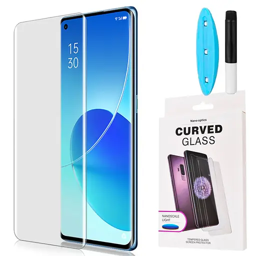 Захисне скло DK для Oppo Find X5 UV Curved 010276 clear 2 шт. - фото 3