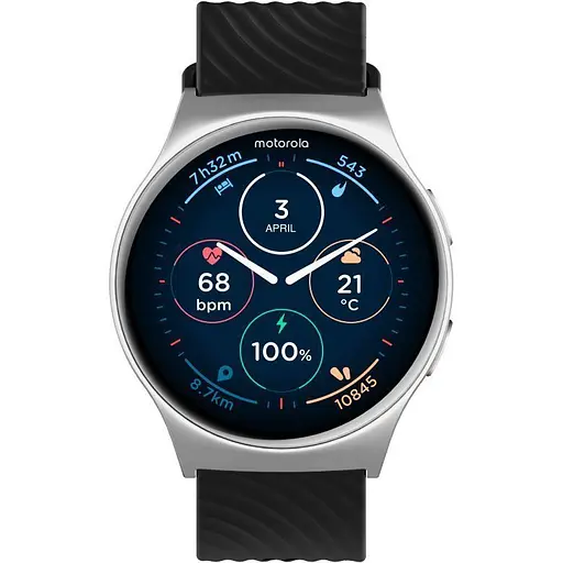 Смарт-часы Motorola Moto Watch 120 Glacier Silver (MOSWZ120-SL) [138669] - фото 3