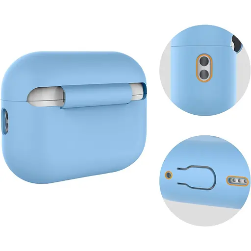 Чехол AhaStyle Colorful Silicone Case для AirPods Pro 2 Sky Blue (CP-187-2-C-SB) [133847] - фото 3
