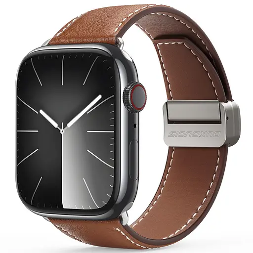 Ремешок Dux Ducis Genuine Leather для Apple Watch 38/40/41/42mm(ser.10) Brown