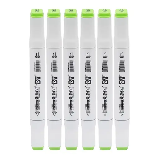 Скетч-маркер двусторонний Bavi №59, на спиртовой основе, 10 шт.