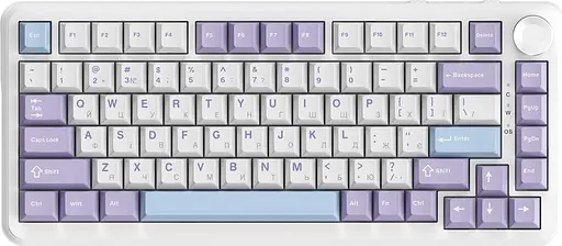 Клавіатура Ajazz AK820 MAX Magnetic Switches Purple/White/Blue (AK820MAX-WM-PWB)